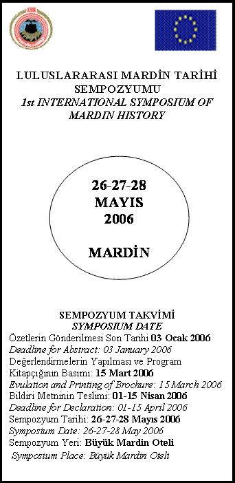 Sempozyyum Duyurusu